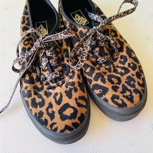 VANS cheetah leopard 🐆 skate shoes kids size 4.5 animal print costume funky